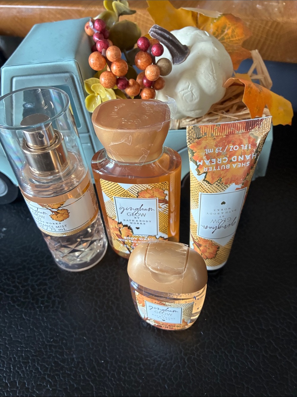 Bath and body Works Travel Size Gift Set Combo Gingham Glow